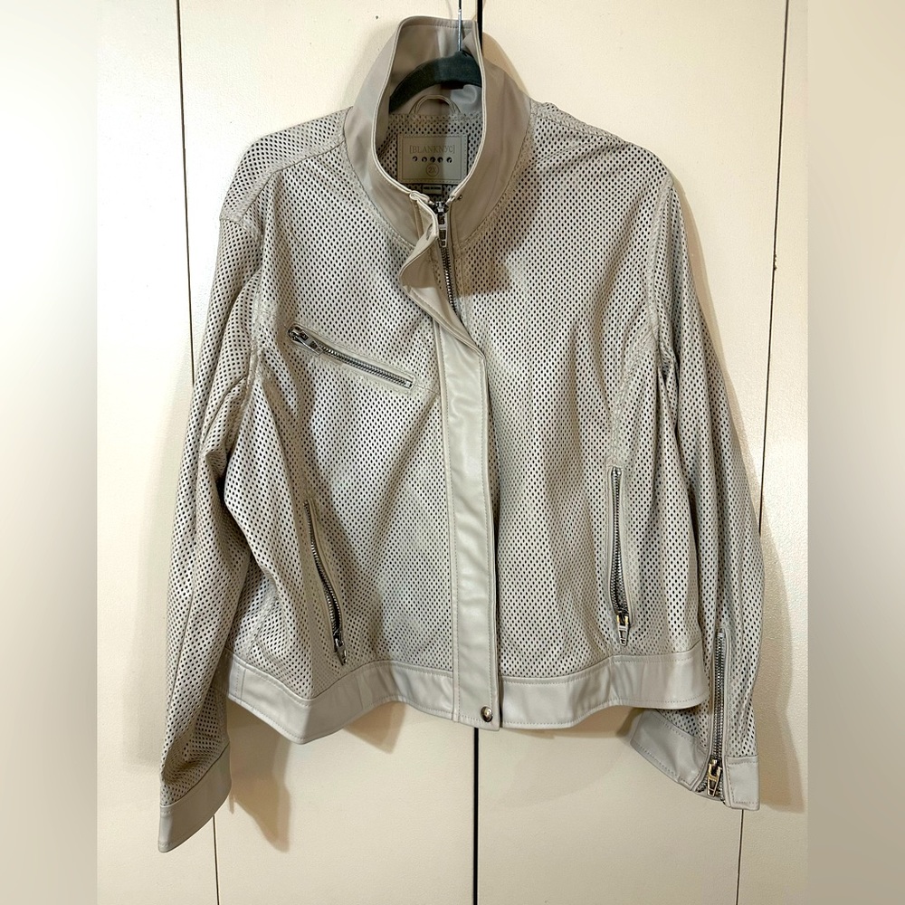 Blank NYC Faux Leather Perforated Jacket